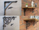 Pair Of Shelf Support Metal Cast Iron Scaffold Board. Fixed Price $47.08.