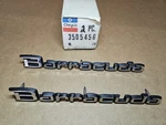 Mopar Nos 3505456 71-74 Plymouth "barracuda" Emblem Pair, Fits Door & Rear Panel. Fixed Price $112.50.