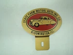 Vintage State Farm License Plate Topper Auto Insurance Plaque Emblem. Fixed Price $34.99.