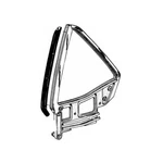1970-73 Ford Mustang, Cougar Quarter Window Vertical Weatherstrip Rh. Fixed Price $14.95.
