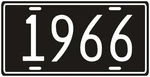 Dodge, Ford Chevy Antique Vehicle 1966 License Plate. Fixed Price $14.95.