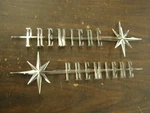 Nos Oem Ford 1957 Lincoln Premiere Front Fender Emblems Ornaments Scripts Pair. Fixed Price $419.00.