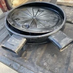 Early 1958 Chevy Impala 348 3X2 Tri Power Factory Original Air Cleaner. Fixed Price $1500.00.