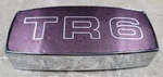 Triumph Late TR6 Front Grille Medallion Assembly, Used, 870-025. Fixed Price $35.50.