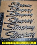 (2) Chevrolet Corvette Stingray Circa '72 Emblems 3956216 X188. Fixed Price $29.00.