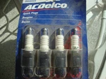 (4) Ac R46SX Spark Plugs (nos). Fixed Price $24.00.