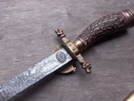 Hunting Dagger (kordelas) Traditional Knife With Ornate Handle. Fixed Price $361.99.