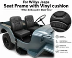 Front Seat For Willys Jeep CJ2A CJ3A CJ3B -black- Frame+ Cushion SET-663616. Fixed Price $786.00.