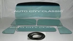 Glass Set Gasket W/trim 1951 1952 Ford Pickup Windshield Vent Door Back Green. Fixed Price $299.00.