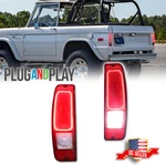 Pair Red Led Tail Lights 1967-1972 Ford Truck F100/250/350 E100 E200 Bronco. Fixed Price $99.99.