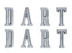 Oer Zinc Diecast Quarter Panel Emblem Letter Set For 1967-1968 Dodge Dart. Fixed Price $129.98.