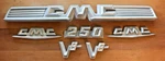 1958 1959 Gmc Truck Hood Fender Grille Emblems 2374613 2362154 2362169 2362190. Fixed Price $529.95.