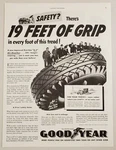 1941 Print Goodyear G-3 All-weather Tires Feet Of Grip Safety Tread. Fixed Price $14.83.