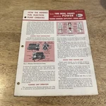1965 How Ford Diesel Engines Develop Power Training Handbook Supplement Vol.. Fixed Price $8.46.
