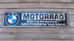 1964 & Later Bmw Motorcycle/motorrad Dealer/service Sign/ad 1'X46'' Garage Art. Fixed Price $74.99.