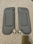 87-89 Oem Nos Ford Mustang Grey Vinyl Sun Visors. Fixed Price $290.00.