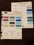 1956 Dodge Dupont Automotive Paint Chip No 23 - And Rm Sheet. Fixed Price $30.00.