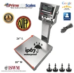 Prime OP-915SS Wash Down Bench Scale 18" X 24" 500 Lb Ntep Legal For Trade IP67. Fixed Price $775.00.
