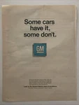 1967 Gm Mark Of Excellence Print Ad Some Cars Have It Don't Vtg 1960S. Fixed Price $20.77.