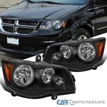 Fits 2011-2018 Dodge Grand Caravan 2008-2016 Town&country Black Headlights Lamps. Fixed Price $82.95.
