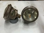Pair Vintage Teens 1920S Cadillac Cowl Fender Brass Lights Gray & Davis Small 6". Fixed Price $499.95.