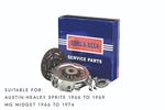Clutch Kit 3-IN-1 Austin Healey Sprite 1966 To 1969, Mg Midget 1974. Fixed Price $235.54.