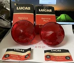 Lucas L692 Rear Red Stop Lens Set With Screws. Fixed Price $69.95.