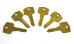 Curtis UN-18 Brass Automobile Key Blank Lot Of 6PCS Nos. Fixed Price $9.99.