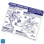 1969 Camaro Jack Instructions Decal Space Saver Convertible Gm 3949510 Ea. Fixed Price $9.99.