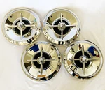 15" Classic Vintage Lancer Hub Caps X 4 Bullet Centers- Full Chrome. Fixed Price $265.00.