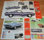 1970 Dodge Challenger R/t Se 440 Specs Info Poster Original Brochure Mopar. Fixed Price $17.99.
