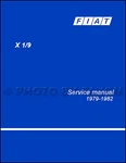 1979 1980 1981 1982 Fiat Shop Manual Repair Service Book. Fixed Price $49.00.