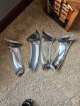 1958 1959 1960 1961 1962 Corvette Gm Set Of Grille Eyebrow Chrome Trim. Fixed Price $209.99.