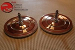 Chevy Truck 5" Chrome Exterior Mirror Heads Ribbed Pair Free Shipping!. Fixed Price $38.93.