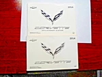 2014 Corvette Coupe & Convertible Owners Manuals With Infotainment. Fixed Price $69.95.