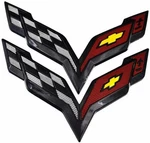 Pc 2014-2018 After Market Corvette Emblems Front Rear Exterior Crossed Flags. Fixed Price $22.99.