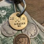1958 Chevrolet Apache 10 Truck Brass Key Fob. Fixed Price $14.95.