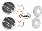68-77 Corvette Interior Door Lock Knob Set (pair) W/ Retainer Clips & Spacers. Fixed Price $35.95.