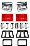 New 1968 Ford Mustang Tail Light Bezel Kit Full Set Of Lenses Gaskets Housings. Fixed Price $209.95.