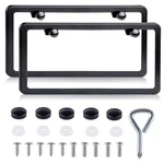 License Plate Frames Black 2 Pack Rustproof Stainless Steel Holder. Fixed Price $10.60.