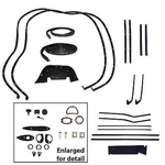 1956 Chevy Ht. Soffseal KIT106 Weatherstrip Kit, Doors, Trunk, Gaskets, See List. Fixed Price $369.95.