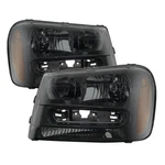 Chevy 02-09 Trailblazer / Ext Black Housing Smoke Lens Replacement Headlights. Fixed Price $125.41.
