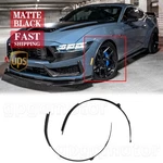 Ford Mustang S650 2024-2025 Matte Black Front Fender Flare Quarter Extension. Fixed Price $119.99.