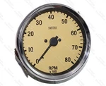 Classic Car Smiths Replica Tachometer 80 Rpm X100 Black & Magnolia Finish. Fixed Price $23.79.