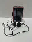 Sanyo Stereo Am Fm Cassette Tape Player Mgr 59 Portable Radio Red Tested Working. Fixed Price $59.99.