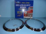 1946 Ford Passenger Car, Pickup Headlight Rims Rib Type. Fixed Price $73.97.