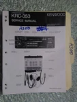 Kenwood KRC-353 Service Manual Original Repair Book Stereo Tape Player Car Radio. Fixed Price $19.99.