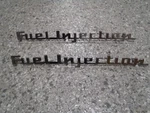 1957 C1 Corvette "fuel Injection" Front Fender Emblems--gm #3742212--NOS--NCRS!. Fixed Price $99.95.