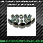 1964-1973 Chevy Chevelle Ss Front Rear Chrome Bumper Bolts 7/16" Carriage Gm Oem. Fixed Price $20.76.