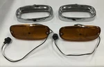 1958 59 Chevrolet Pickup Lamp Assemblies W/parking Bezels Kit Amber. Fixed Price $149.75.